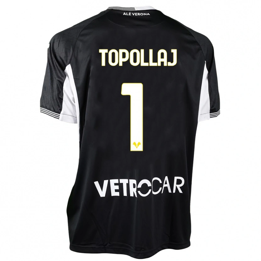 Danxen Women Mark Topollaj #1 Black White Goalkeeper Jersey 2025/26 T-Shirt