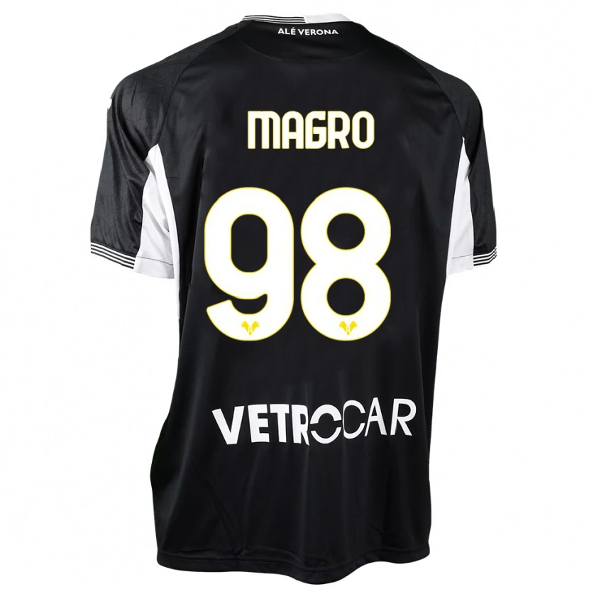 Danxen Women Federico Magro #98 Black White Goalkeeper Jersey 2025/26 T-Shirt