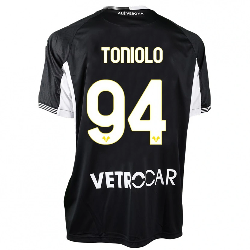 Danxen Women Giacomo Toniolo #94 Black White Goalkeeper Jersey 2025/26 T-Shirt