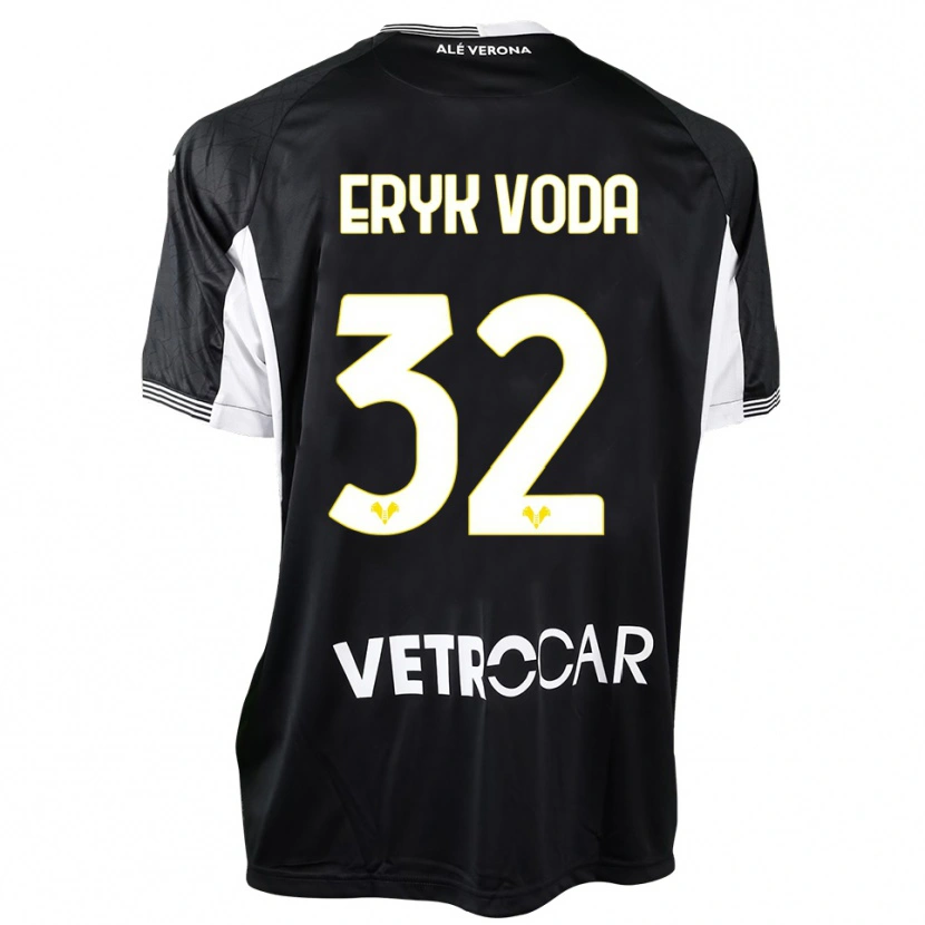 Danxen Women Eryk Vodă #32 Black White Goalkeeper Jersey 2025/26 T-Shirt