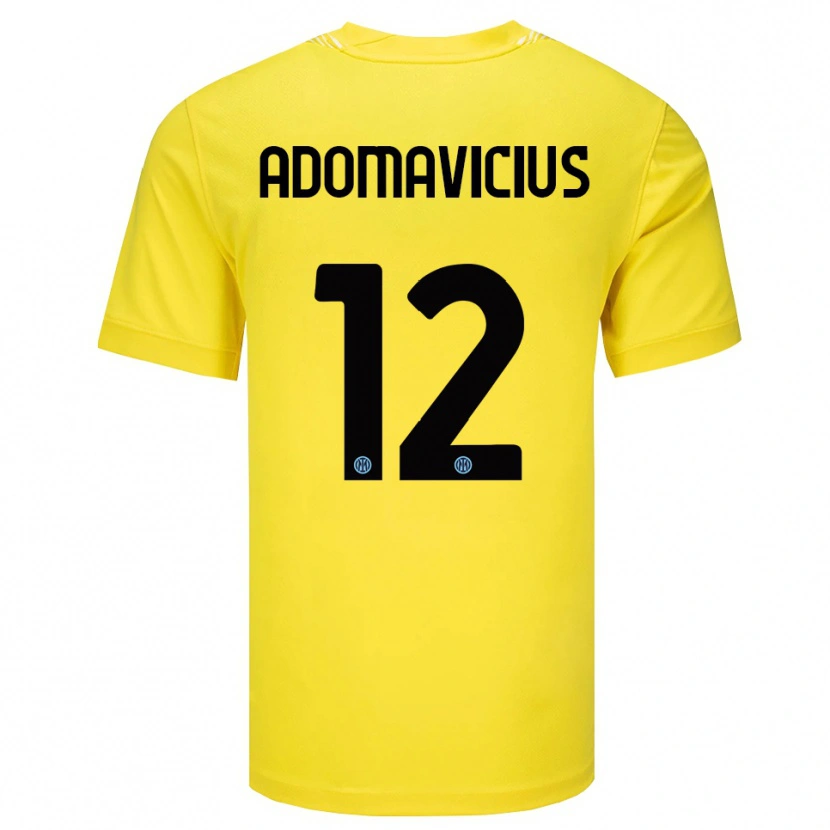 Danxen Women Henrikas Adomavicius #12 Light Yellow Black Goalkeeper Jersey 2025/26 T-Shirt