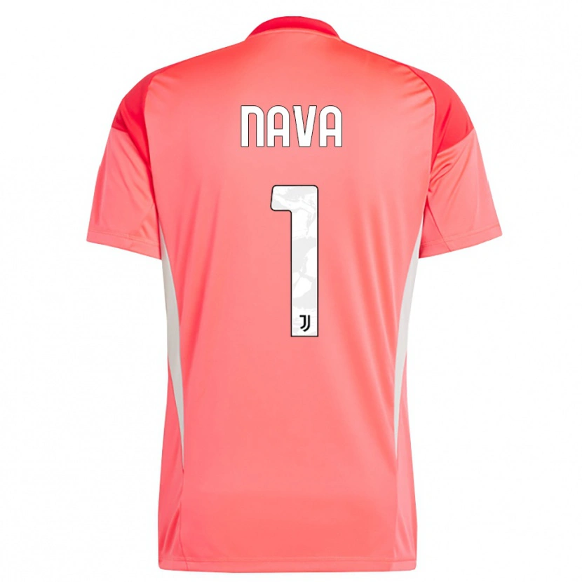 Danxen Women Sebastiano Nava #1 Red Orange Goalkeeper Jersey 2025/26 T-Shirt