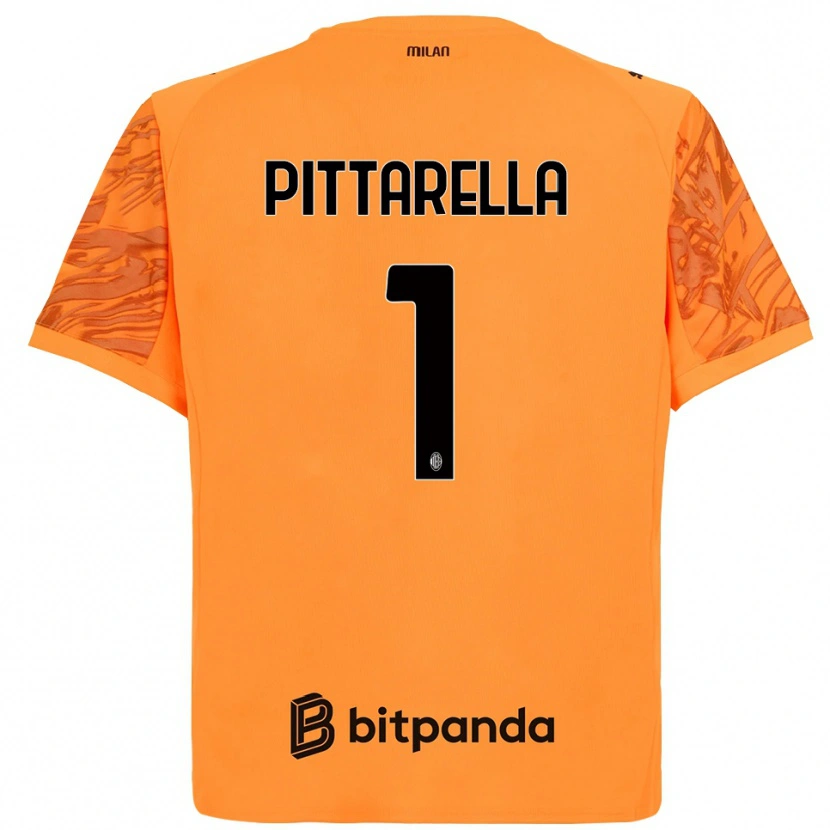 Danxen Women Matteo Pittarella #1 Orange Yellow Black Goalkeeper Jersey 2025/26 T-Shirt