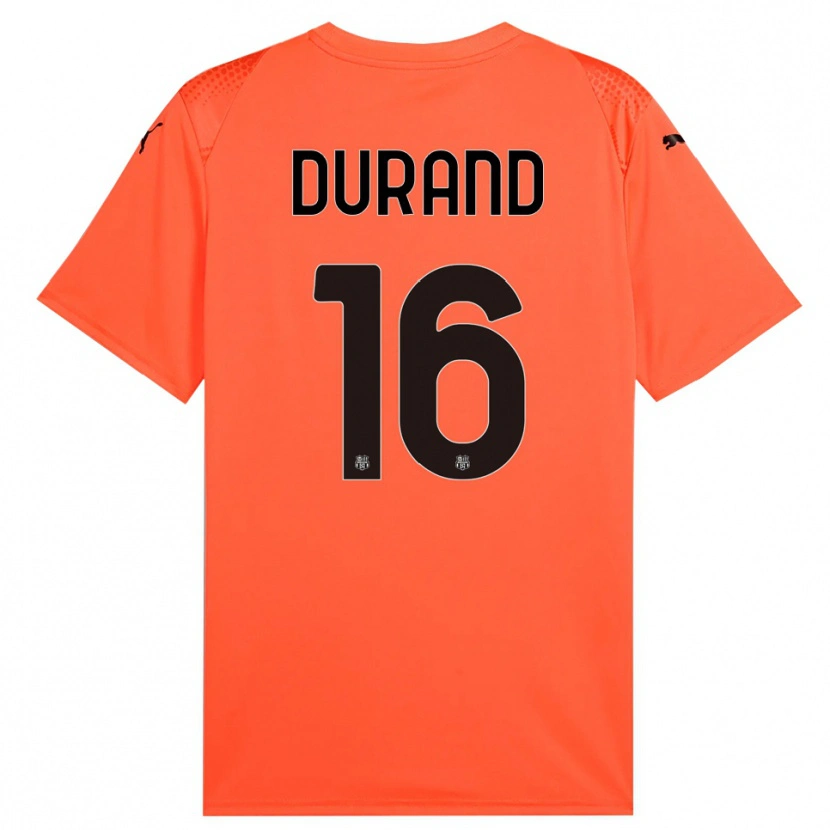 Danxen Women Solène Durand #16 Orange Black Goalkeeper Jersey 2025/26 T-Shirt