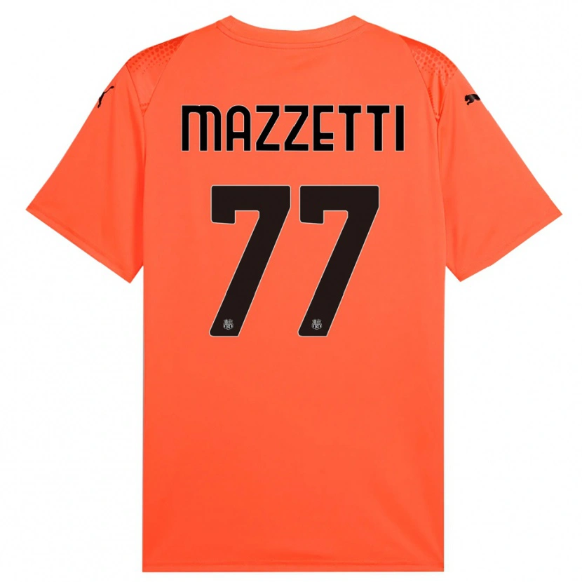 Danxen Women Riccardo Mazzetti #77 Orange Black Goalkeeper Jersey 2025/26 T-Shirt