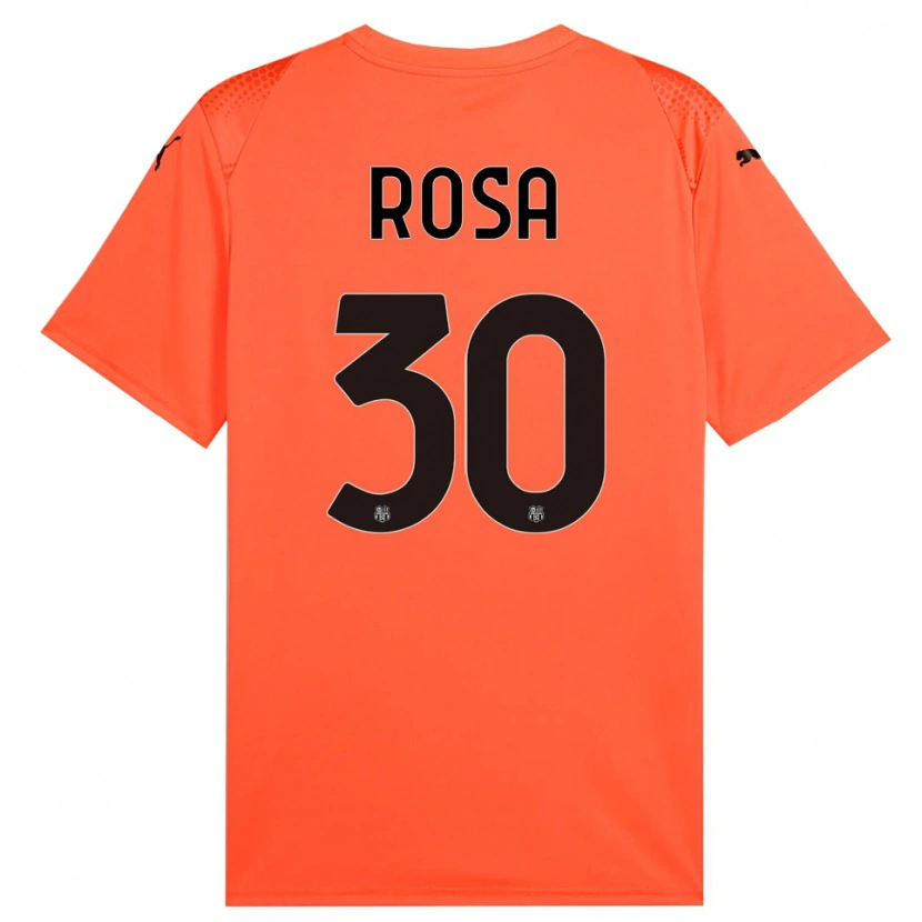 Danxen Women Enrico Rosa #30 Orange Black Goalkeeper Jersey 2025/26 T-Shirt