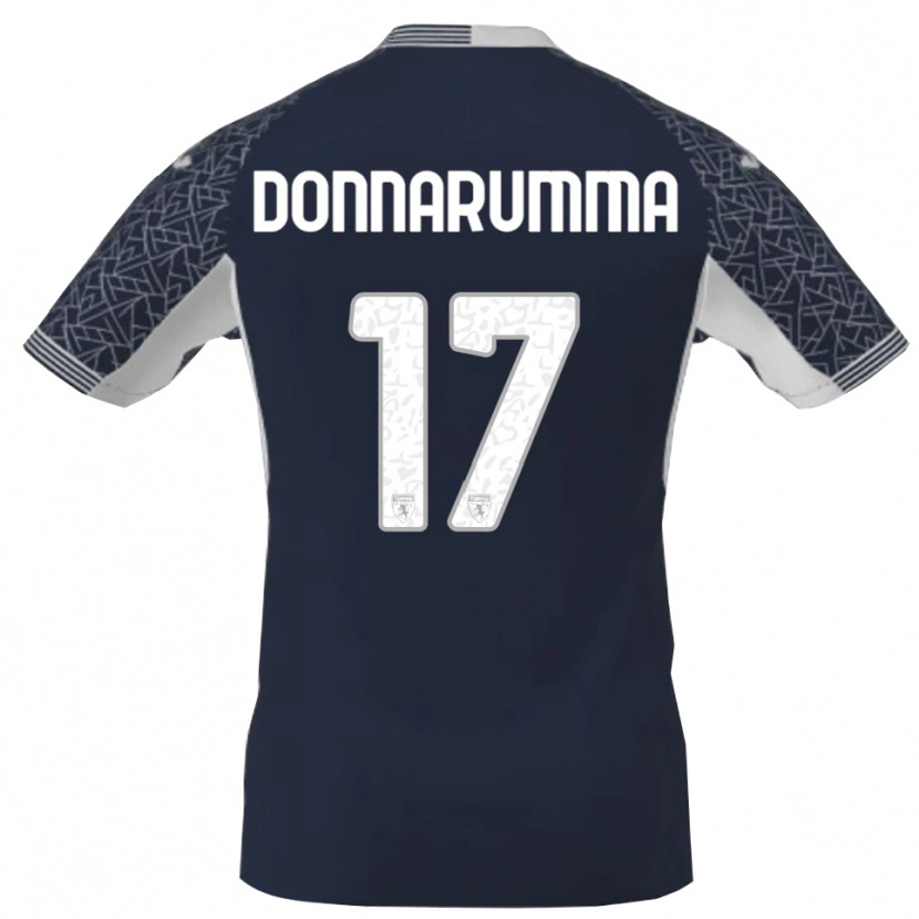 Danxen Women Antonio Donnarumma #17 Blue Blck White Goalkeeper Jersey 2025/26 T-Shirt