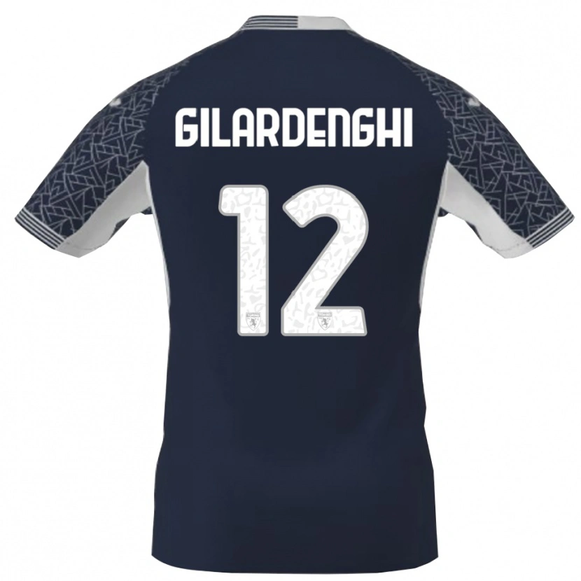 Danxen Women Riccardo Gilardenghi #12 Blue Blck White Goalkeeper Jersey 2025/26 T-Shirt