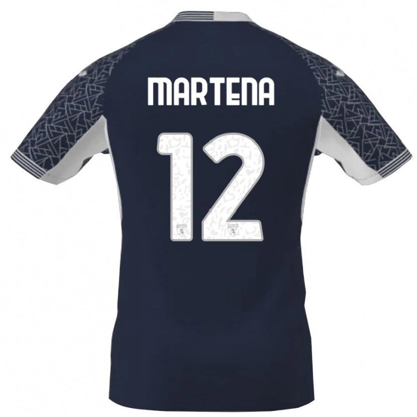 Danxen Women Gabriele Martena #12 Blue Blck White Goalkeeper Jersey 2025/26 T-Shirt