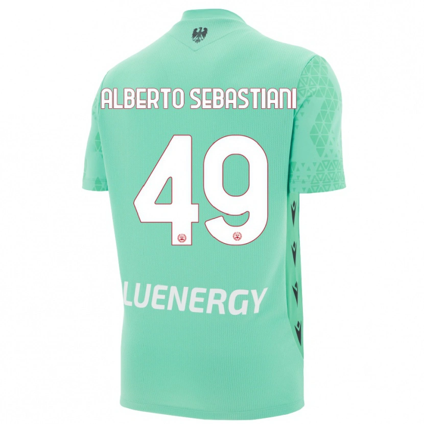 Danxen Women José Alberto Sebastiani #49 Aquamarine Black Goalkeeper Jersey 2025/26 T-Shirt