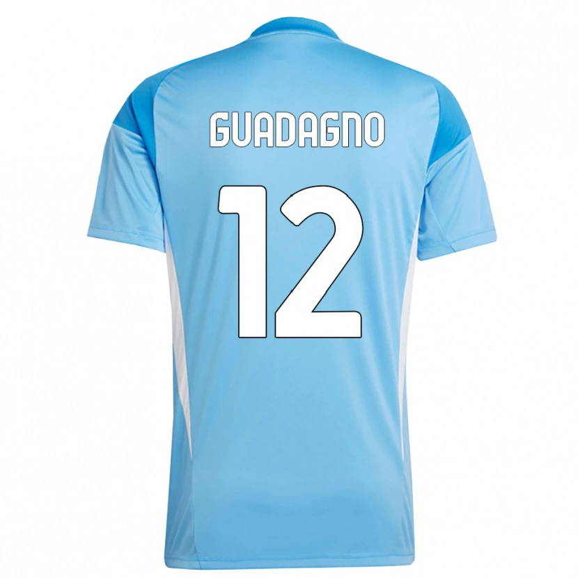 Danxen Women Johan Guadagno #12 Sky Blue White Goalkeeper Jersey 2025/26 T-Shirt