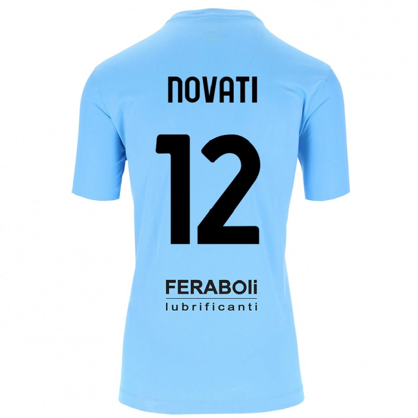 Danxen Women Lorenzo Novati #12 Sky Blue Black Goalkeeper Jersey 2025/26 T-Shirt