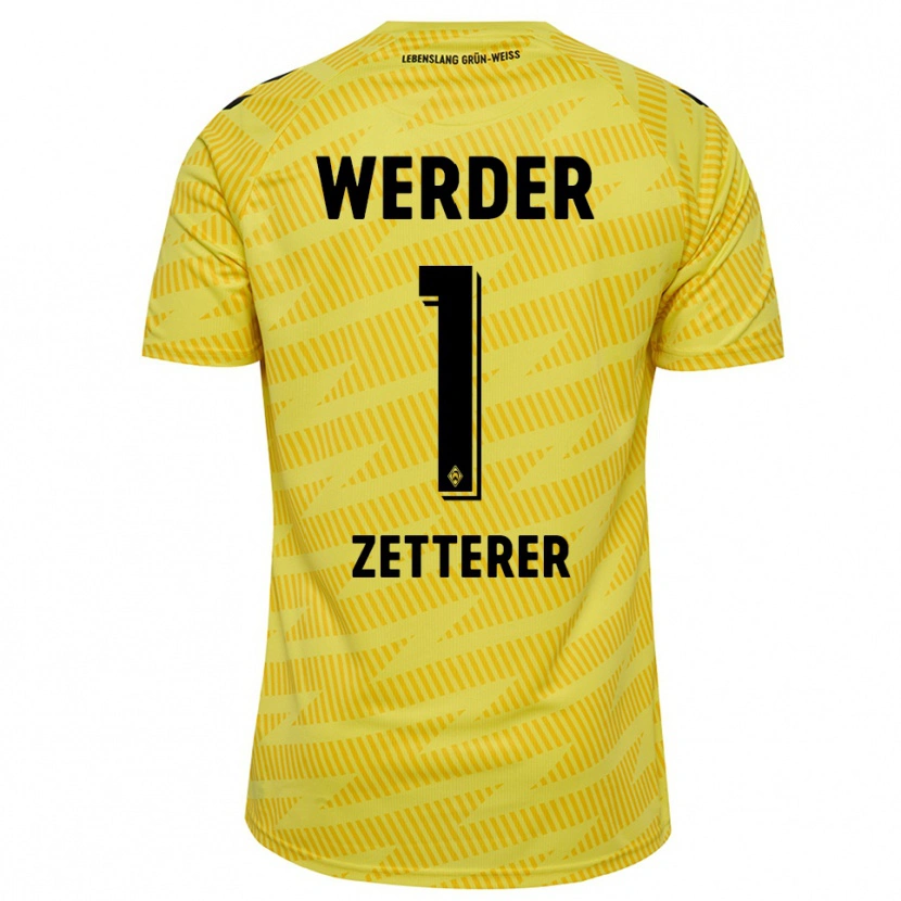 Danxen Women Michael Zetterer #1 Yellow Black Goalkeeper Jersey 2025/26 T-Shirt