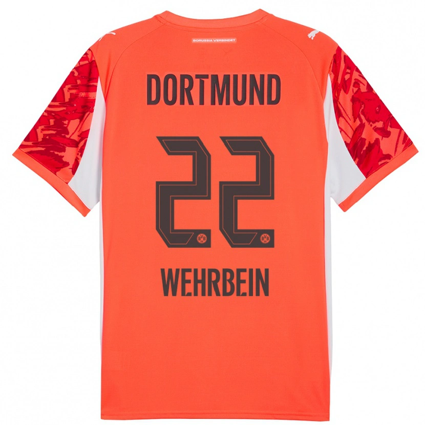 Danxen Women Jan-Mattis Wehrbein #22 Red Orange Goalkeeper Jersey 2025/26 T-Shirt