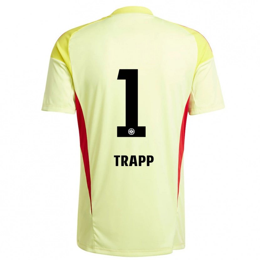 Danxen Women Kevin Trapp #1 Light Yellow Black Goalkeeper Jersey 2025/26 T-Shirt