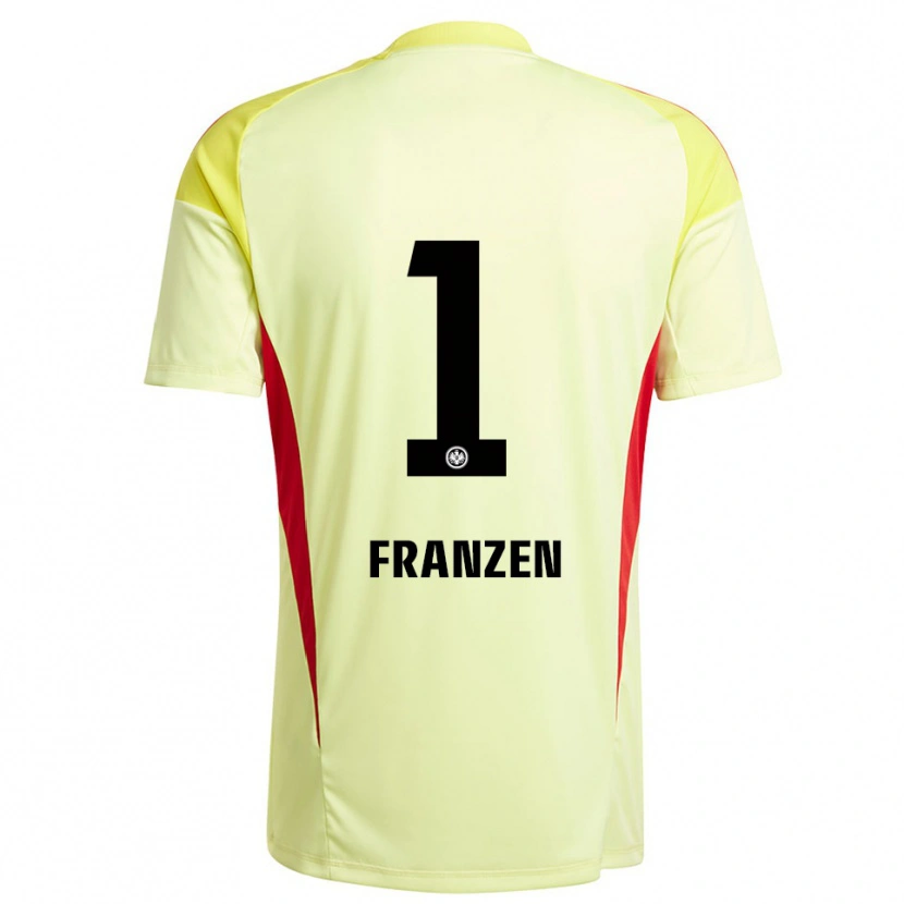 Danxen Women Marlon Franzen #1 Light Yellow Black Goalkeeper Jersey 2025/26 T-Shirt