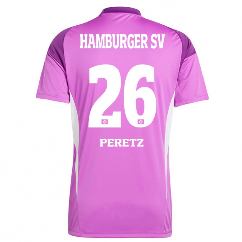 Danxen Women Daniel Peretz #26 Lilac White Purple Goalkeeper Jersey 2025/26 T-Shirt