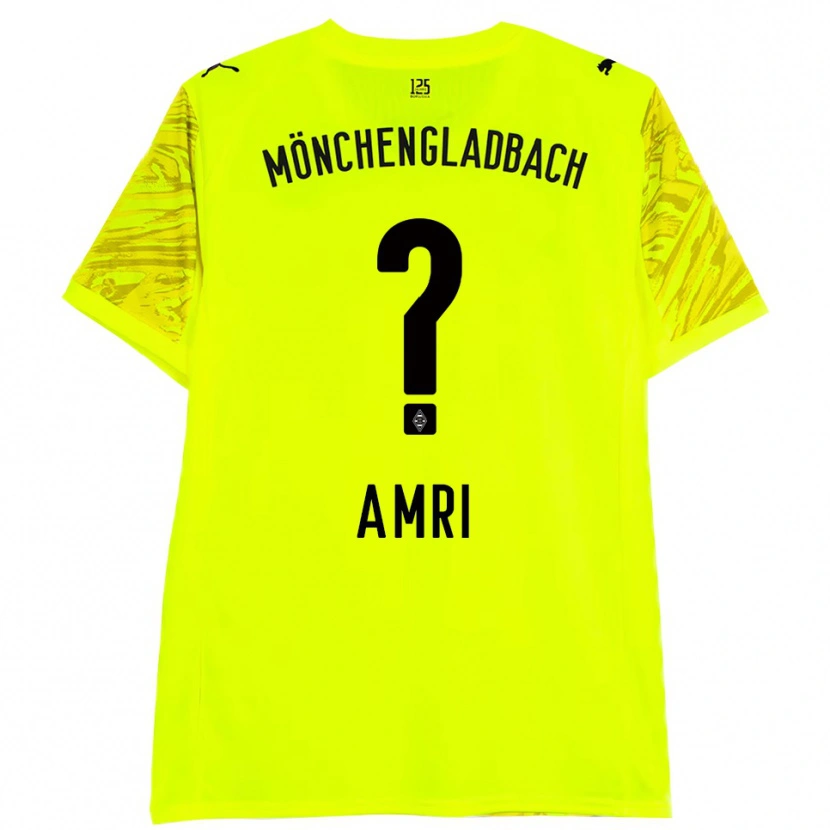 Danxen Women Abdelrahman Amri #0 Yellow Black Goalkeeper Jersey 2025/26 T-Shirt