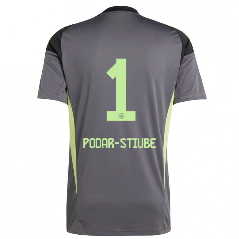 Danxen Women David Podar-Stiube #1 Black Green Yellow Goalkeeper Jersey 2025/26 T-Shirt