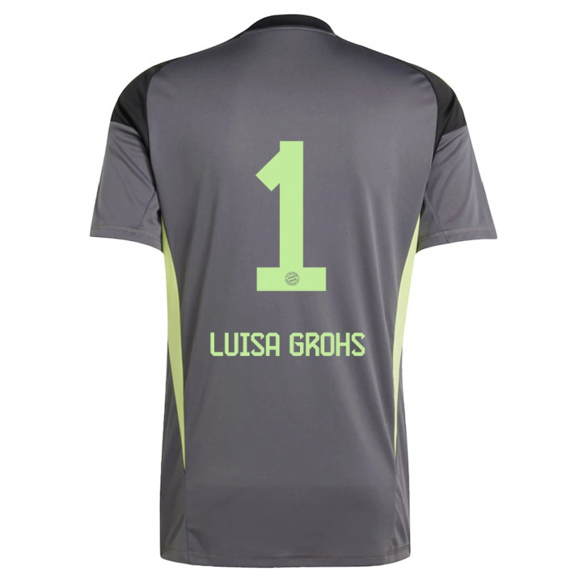 Danxen Women Maria Luisa Grohs #1 Black Green Yellow Goalkeeper Jersey 2025/26 T-Shirt