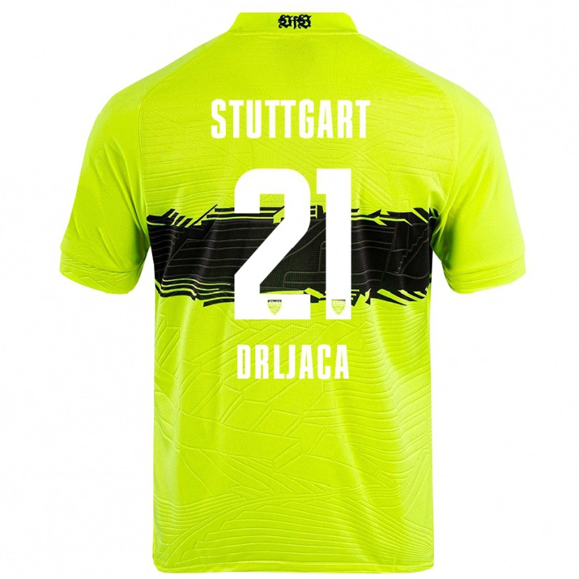 Danxen Women Stefan Drljaca #21 Green Yellow Black Goalkeeper Jersey 2025/26 T-Shirt