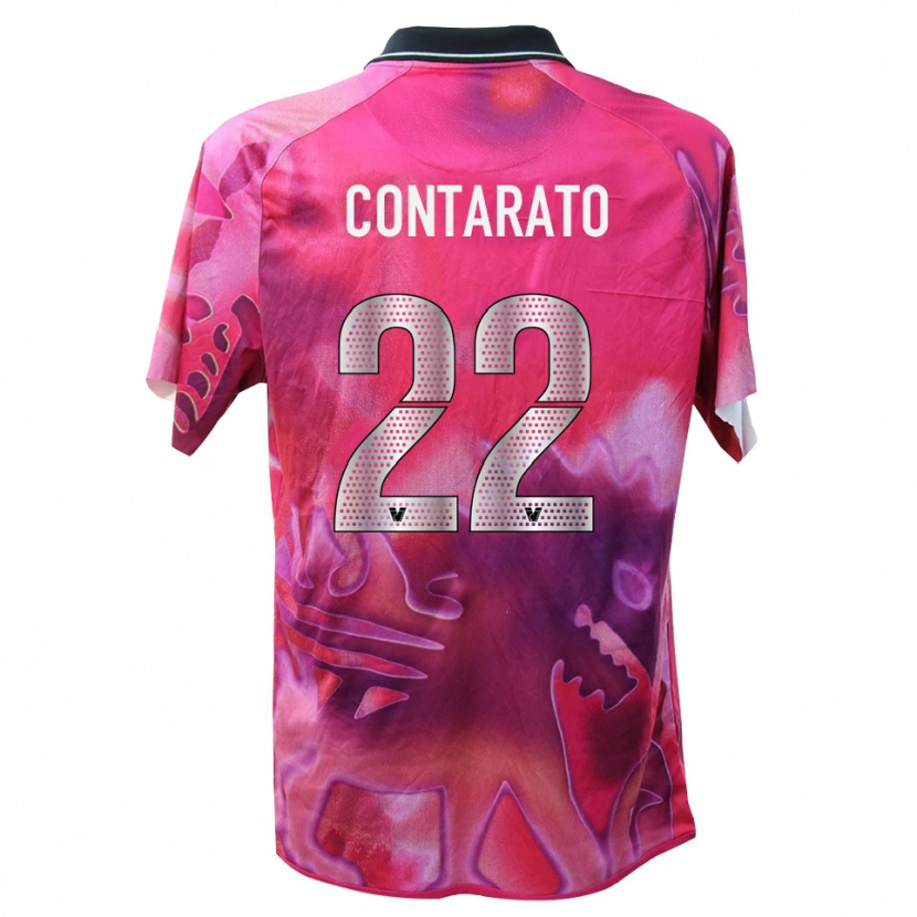 Danxen Women Ettore Contarato #22 Deep Pink Goalkeeper Jersey 2025/26 T-Shirt