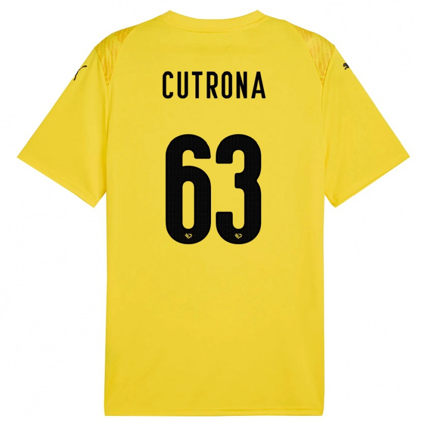 Danxen Women Francesco Cutrona #63 Yellow Black Goalkeeper Jersey 2025/26 T-Shirt