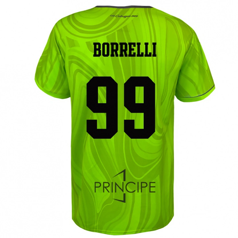 Danxen Women Edoardo Borrelli #99 Yellow Green Black Goalkeeper Jersey 2025/26 T-Shirt