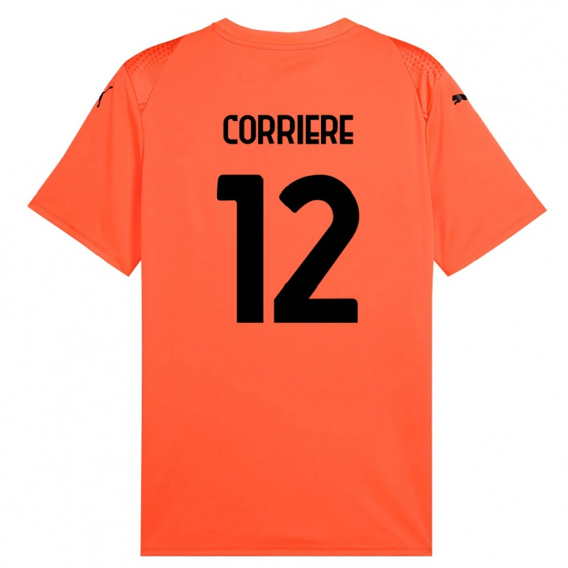 Danxen Women Francesco Corriere #12 Orange Black Goalkeeper Jersey 2025/26 T-Shirt