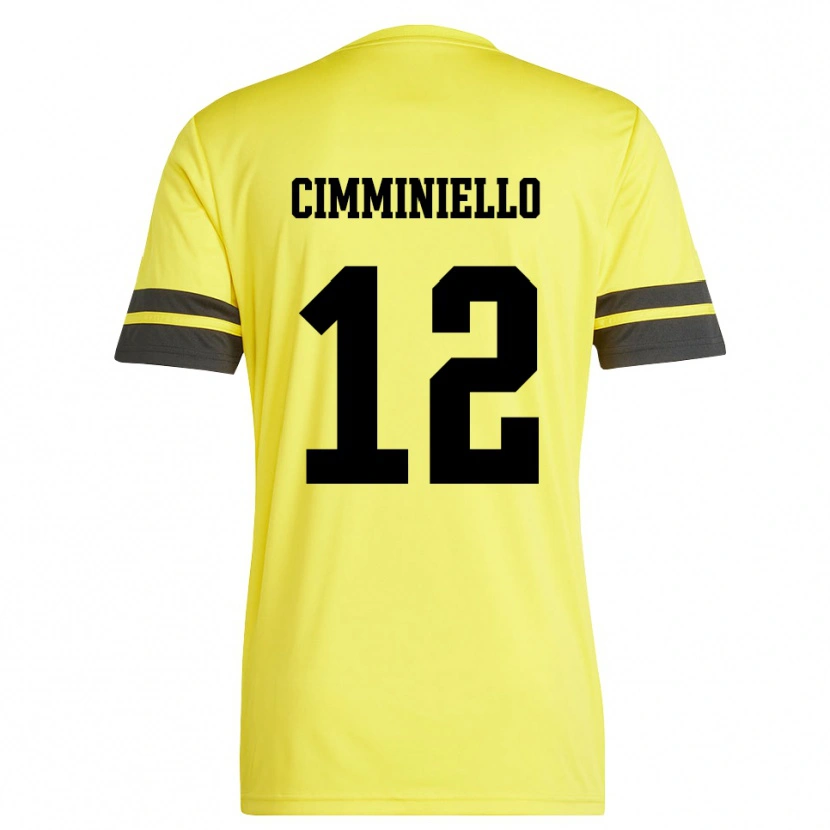 Danxen Women Leon Cimminiello #12 Yellow Black Goalkeeper Jersey 2025/26 T-Shirt