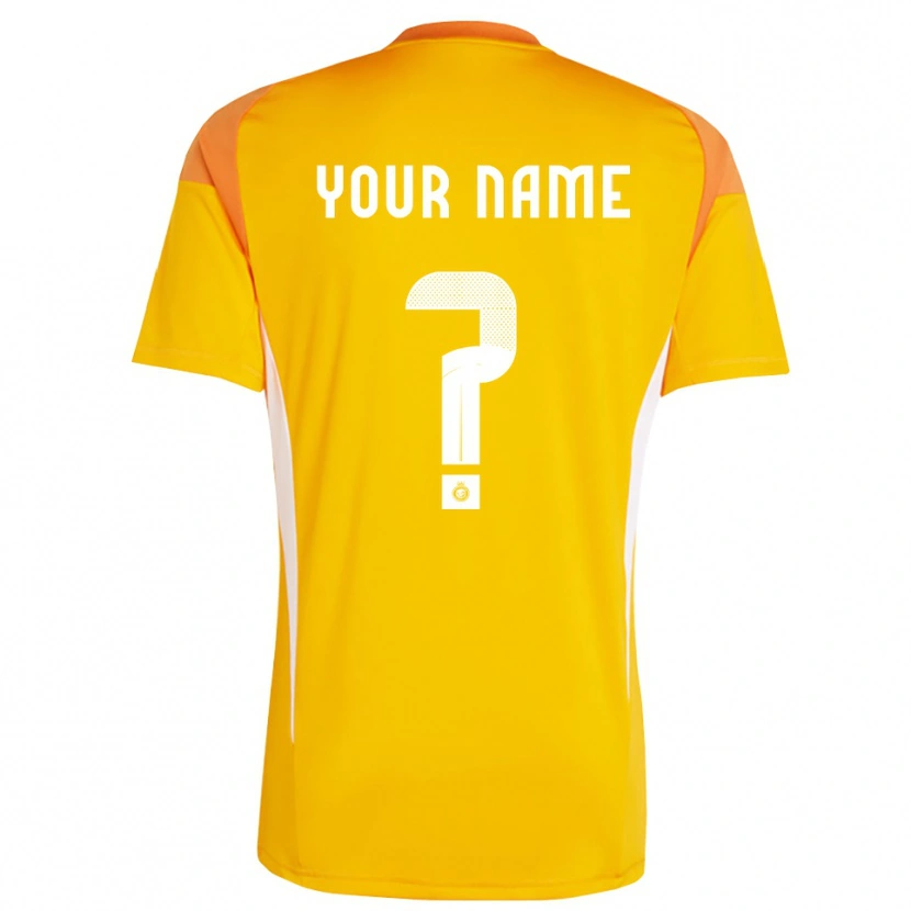 Danxen Women Al-Nassr Orange Yellow White Goalkeeper Jersey 2025/26 T-Shirt