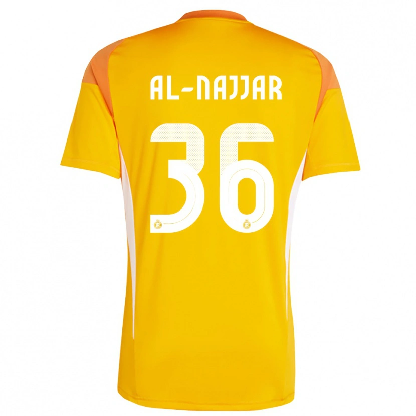 Danxen Women Raghed Al-Najjar #36 Orange Yellow White Goalkeeper Jersey 2025/26 T-Shirt