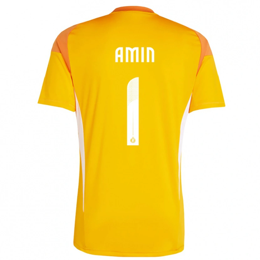 Danxen Women Amin Al-Bukhari #1 Orange Yellow White Goalkeeper Jersey 2025/26 T-Shirt