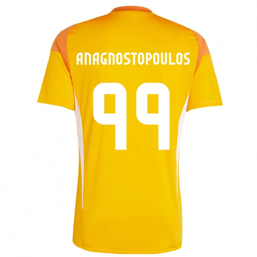 Danxen Women Alexandros Anagnostopoulos #99 Orange White Goalkeeper Jersey 2025/26 T-Shirt