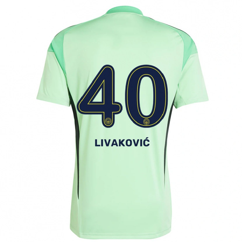 Danxen Women Dominik Livakovic #40 Light Green Black Goalkeeper Jersey 2025/26 T-Shirt
