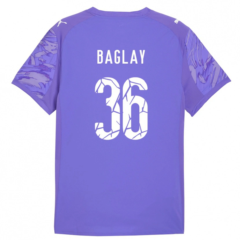 Danxen Women Rostyslav Baglay #36 Lilac Purple Goalkeeper Jersey 2025/26 T-Shirt