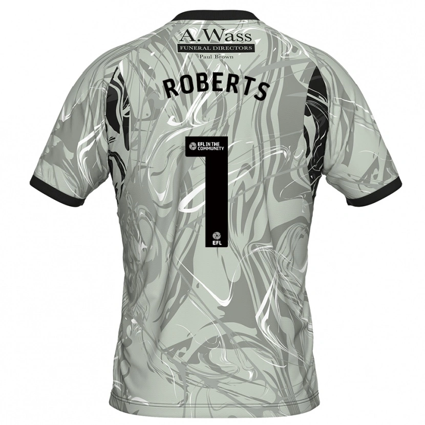 Danxen Women Liam Roberts #1 Light Gray Black Goalkeeper Jersey 2025/26 T-Shirt