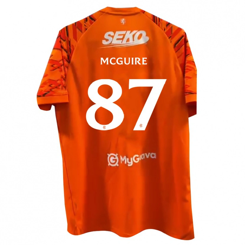 Danxen Women Rydnn McGuire #87 Orange White Goalkeeper Jersey 2025/26 T-Shirt