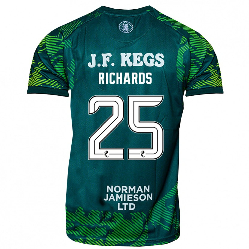 Danxen Women Dave Richards #25 Green White Goalkeeper Jersey 2025/26 T-Shirt