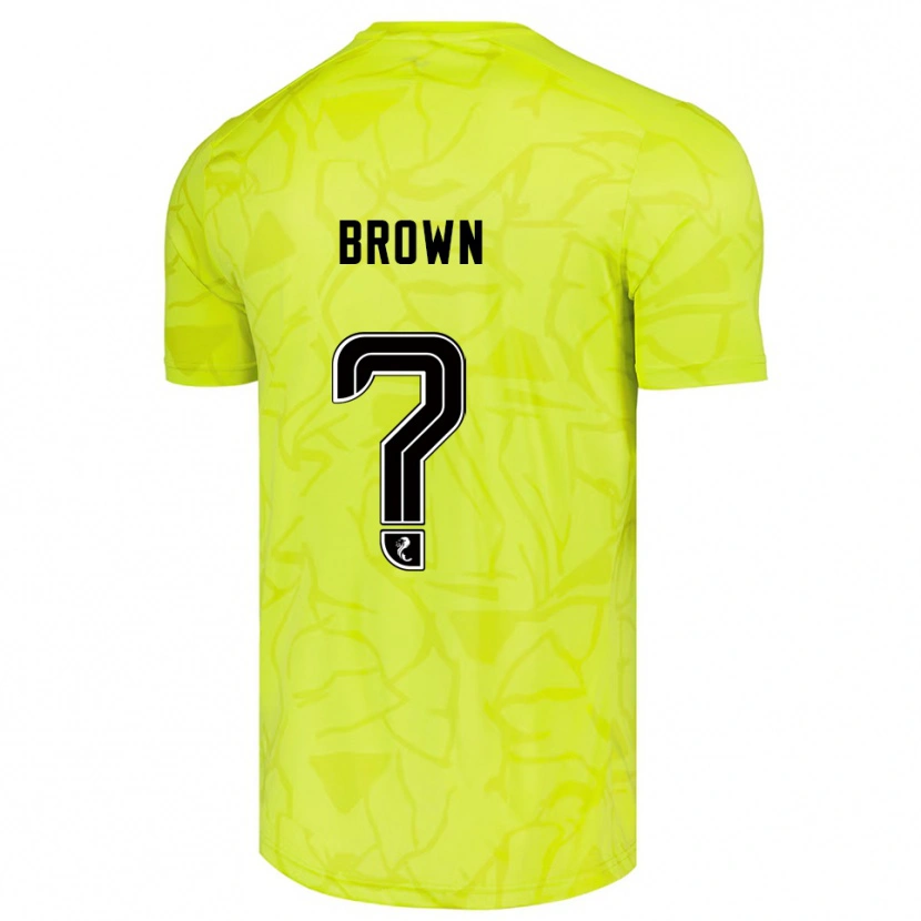 Danxen Women Fraser Brown #0 Yellwo Black Goalkeeper Jersey 2025/26 T-Shirt