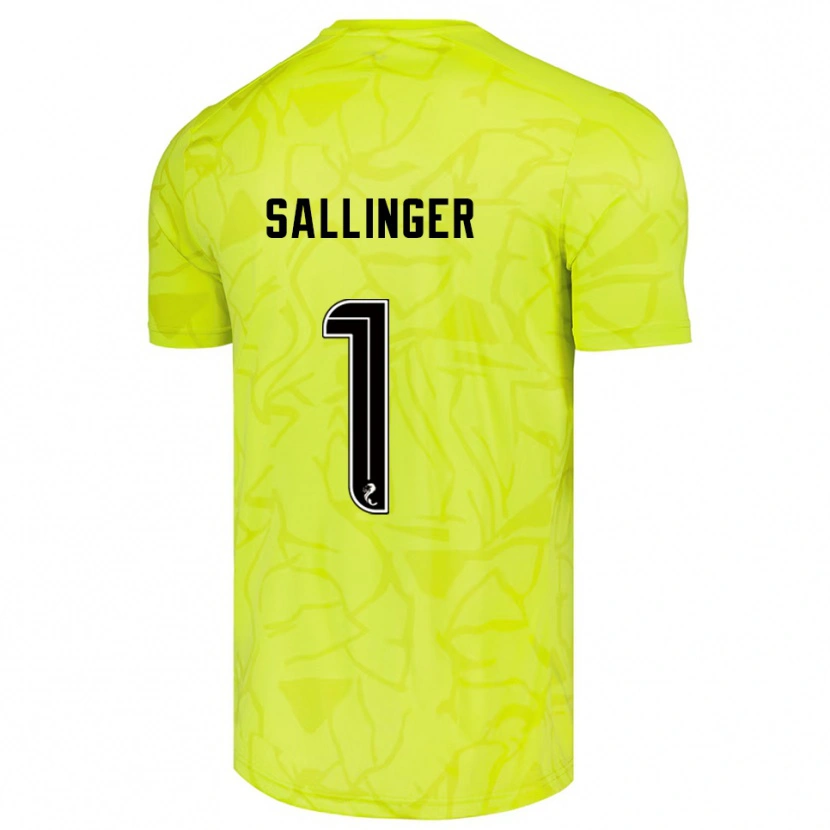 Danxen Women Raphael Sallinger #1 Yellwo Black Goalkeeper Jersey 2025/26 T-Shirt