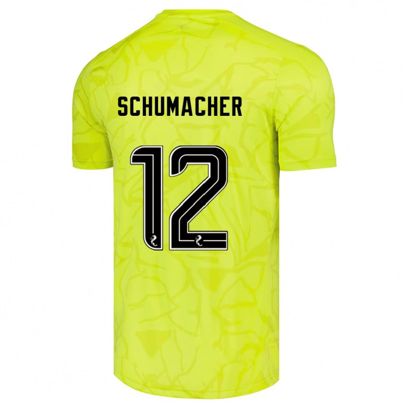 Danxen Women Noa Schumacher #12 Yellwo Black Goalkeeper Jersey 2025/26 T-Shirt