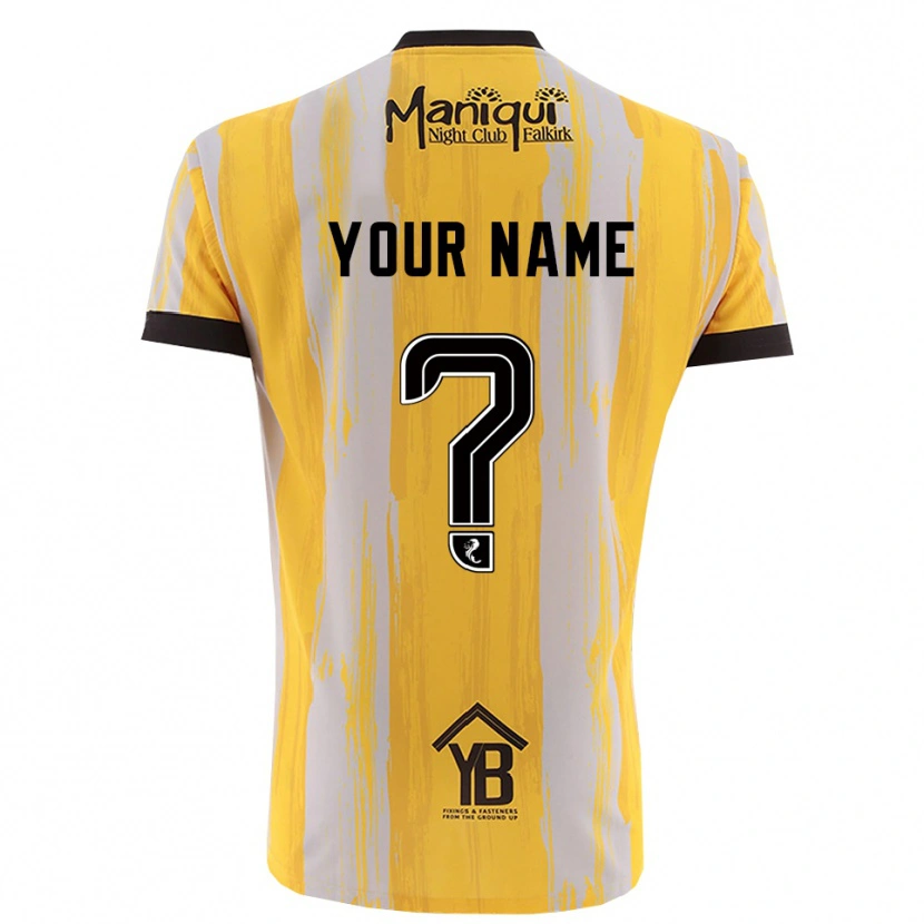 Danxen Women Falkirk FC Yellow Black Goalkeeper Jersey 2025/26 T-Shirt