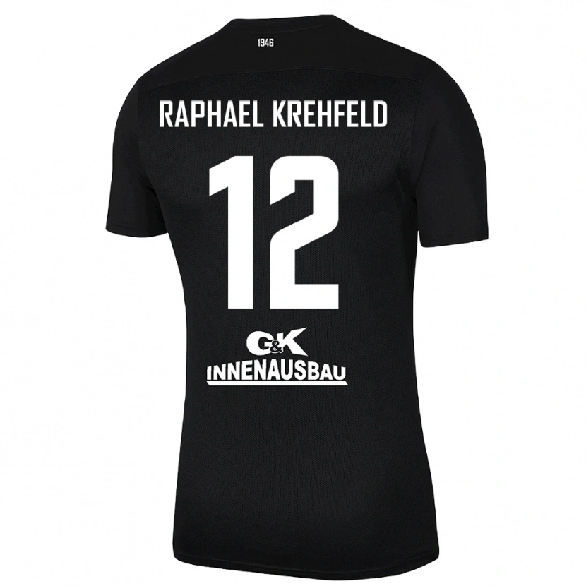 Danxen Women Luca Raphael Krehfeld #12 Black White Goalkeeper Jersey 2025/26 T-Shirt