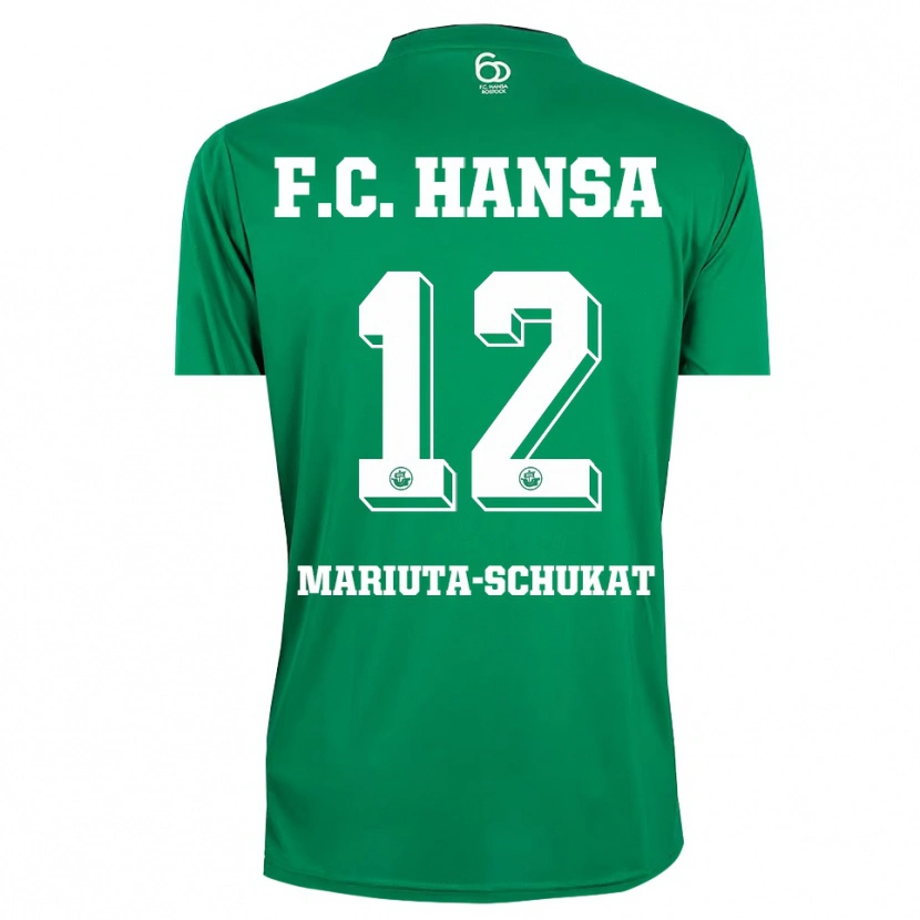 Danxen Women Lara Mariuta-Schukat #12 Dark Green White Goalkeeper Jersey 2025/26 T-Shirt