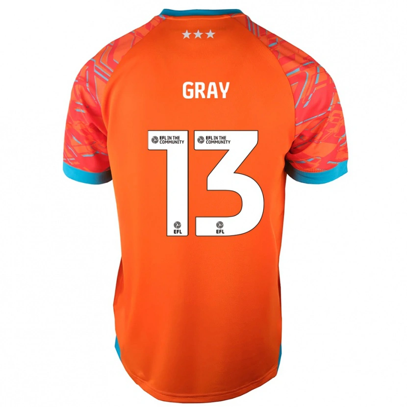 Danxen Women Henry Gray #13 Orange White Goalkeeper Jersey 2025/26 T-Shirt