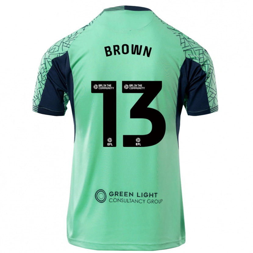 Danxen Women Mason Brown #13 Aqua Black Goalkeeper Jersey 2025/26 T-Shirt