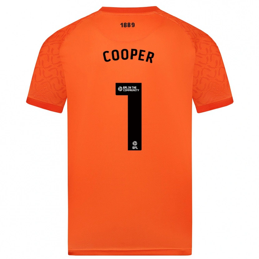 Danxen Women Michael Cooper #1 Orange Black Goalkeeper Jersey 2025/26 T-Shirt