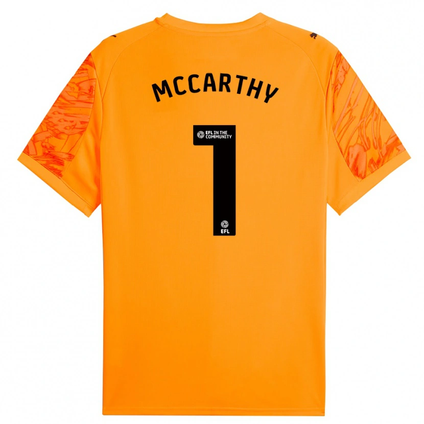 Danxen Women Alex McCarthy #1 Orange Black Goalkeeper Jersey 2025/26 T-Shirt