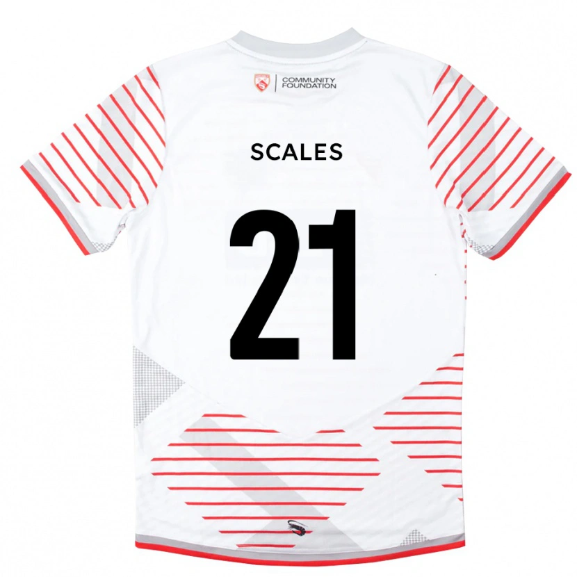 Danxen Women Alfie Scales #21 White Red Goalkeeper Jersey 2025/26 T-Shirt